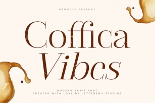 Coffica Vibes Modern Serif Font Font Download