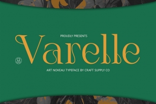Varelle – Art Nouveau Font Font Download