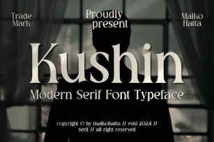 Kushin - Modern Serif Typeface Font Download