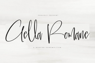 Gella Romane Modern Handwritten Font Download