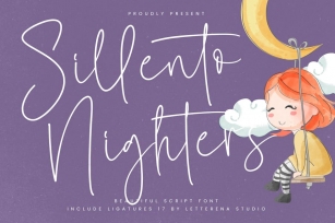Sillento Nighters Script Font Font Download
