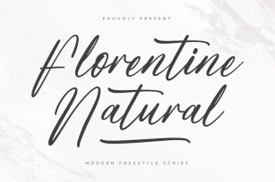 Florentine Natural Modern Freestyle Script Font Download