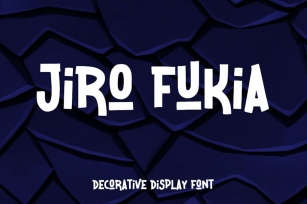 Jiro Fukia - Decorative Display Font Font Download