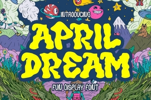 April Dream - Fun Display Font Font Download