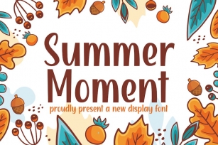 Summer Moment - Cute Display Font Font Download
