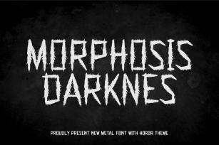 Morphosis Darknes - Black Metal Font Font Download