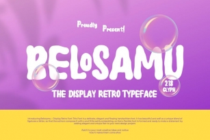 Belosamu - Dipslay Retro Font Font Download