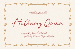 Hillary Queen - Quirky Handlettered Font TT Font Download