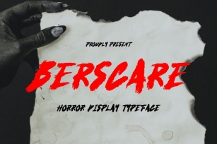 Berscare - Horror Font Font Download
