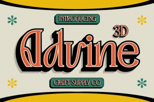 Advine 3D Font Download