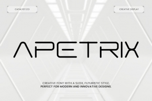 Apetrix Futuristic Display Font Font Download