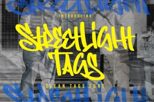 Streetlight Tags - Clean Tags Font Font Download