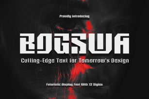 Bogswa - Futuristic Display Sans Font Download