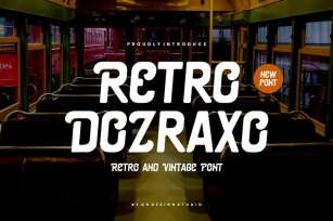 Retro Dozraxo - Artdeco & Vintage Font Font Download