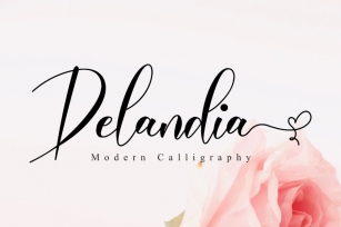 Delandia - Lovely Script Font Font Download