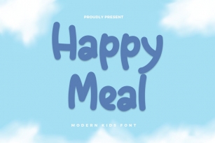 Happy Meal - Modern Kids Font Font Download