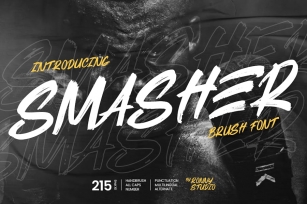 Smasher - Brush Font Font Download