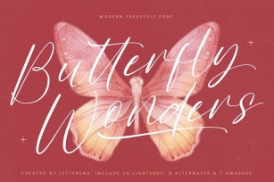 Butterfly Wonders Modern Freestyle Font Font Download