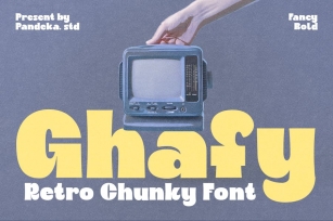 Ghafy - Retro Modern Logo Font Font Download