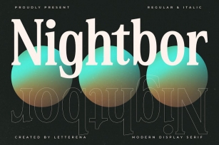 Nightbor Modern Display Serif Font Download