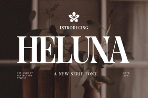 Heluna Elegant Serif Font Typeface Font Download