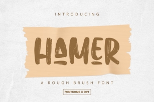 Hamer - Rough Brush Font Font Download