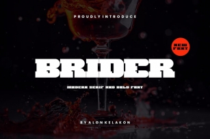 Brider - Bold Font Font Download