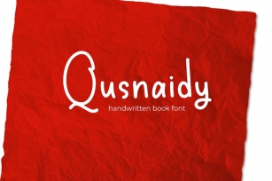 Qusnaidy - Handwritten Book Font Font Download