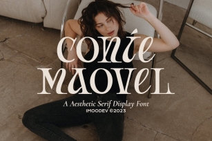 Conie Maovel - Aesthetic Serif Display Font Font Download