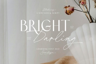 Bright Darling - Charming Font Duo Font Download
