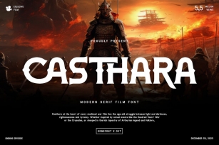 Casthara - Modern Serif Film Font Font Download