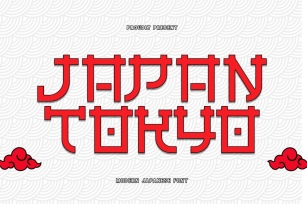 Japan Tokyo - Modern Japanese Font Font Download