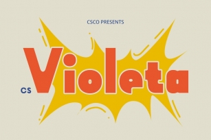 CS Violeta – Retro Font Font Download