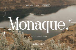 Monaque - Classy Serif Font Font Download