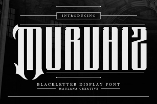 Murvhiz Blackletter Display Font Font Download