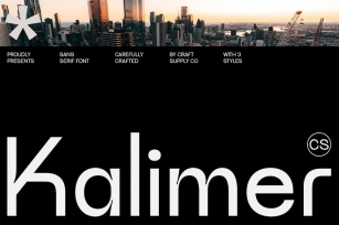 CS Kalimer – Sans Serif Font Font Download