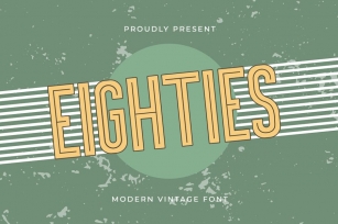 Eighties - Modern Vintage Font Font Download