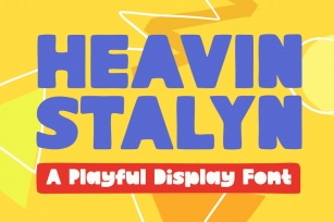 Heavin Stalyn - Playful Display Font Font Download