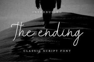 The Ending - Script Font Font Download