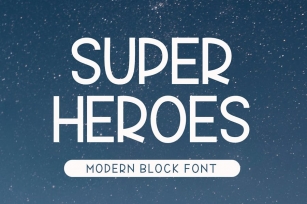 Super Heroes - Monoline Font Font Download