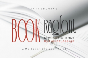 BOOKRagfont - Modern Elegant Font Font Download