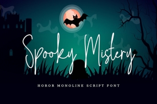 Spooky Mystery - Script Font Font Download