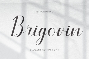 Brigovin - Luxury Script Font Download