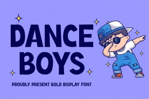 Dance Boys - Cute Display Font Font Download