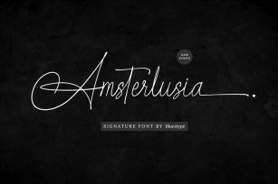 Amsterlusia - Signature Fonts Font Download