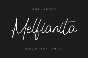 Melfianita - Monoline Script Font Font Download