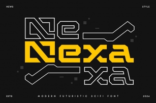 Nexa - Modern Futuristic Scifi Font Font Download