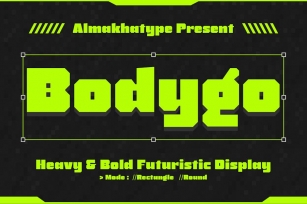 Bodygo - Boxy Display Font Font Download