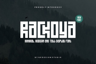Rackoya - Greek & Tall Font Font Download