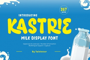 Kastrie - Milk Display Font Font Download